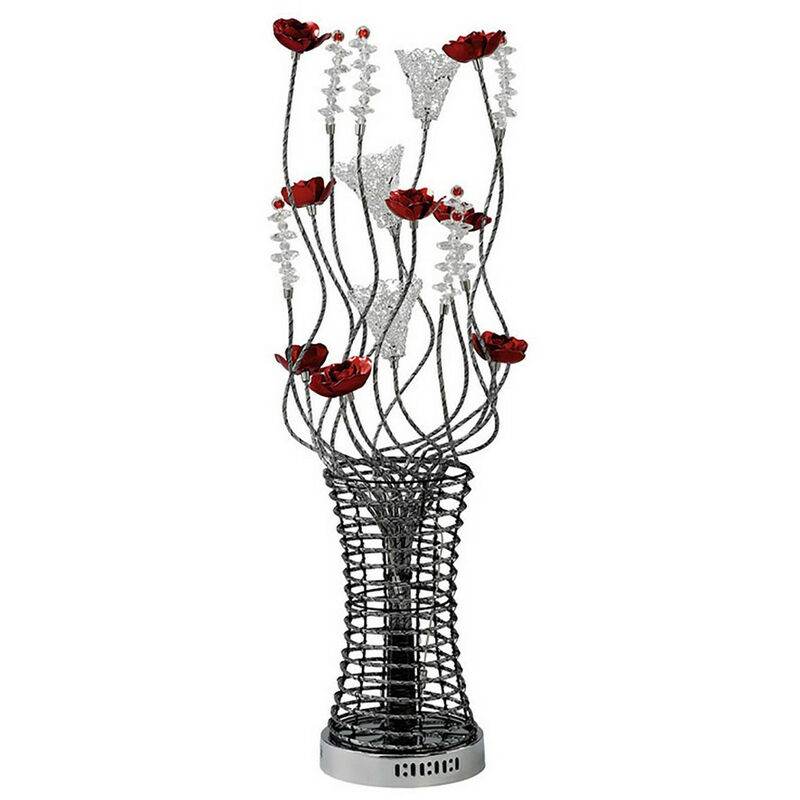 Image of Inspired Rouge Aluminium Lampada da tavolo Rouge 5 luci G4 Nero/Rosso/Cromo/Cristallo, non compatibile led/cfl