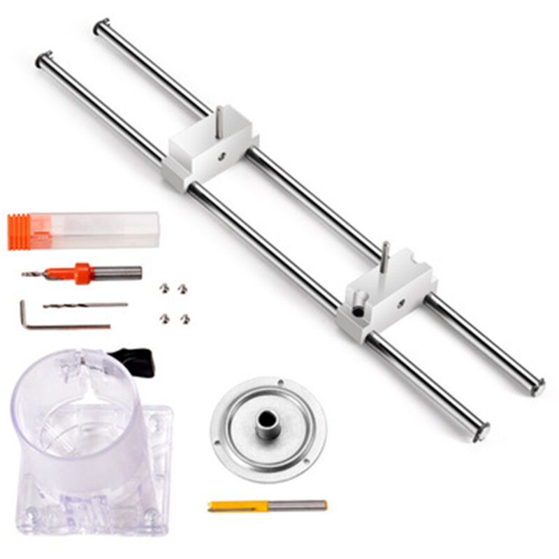 Installation de machine à rainurer le nez de serrure de porte en bois, moule spécial de positionnement du cadre de porte, outil divin pour le travail