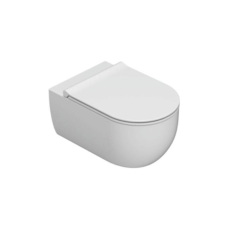 Ceramica Globo - Cuvette murale sans rebord 53x34 cm Globo Mode MES02BI Blanc - Céramique - Standard
