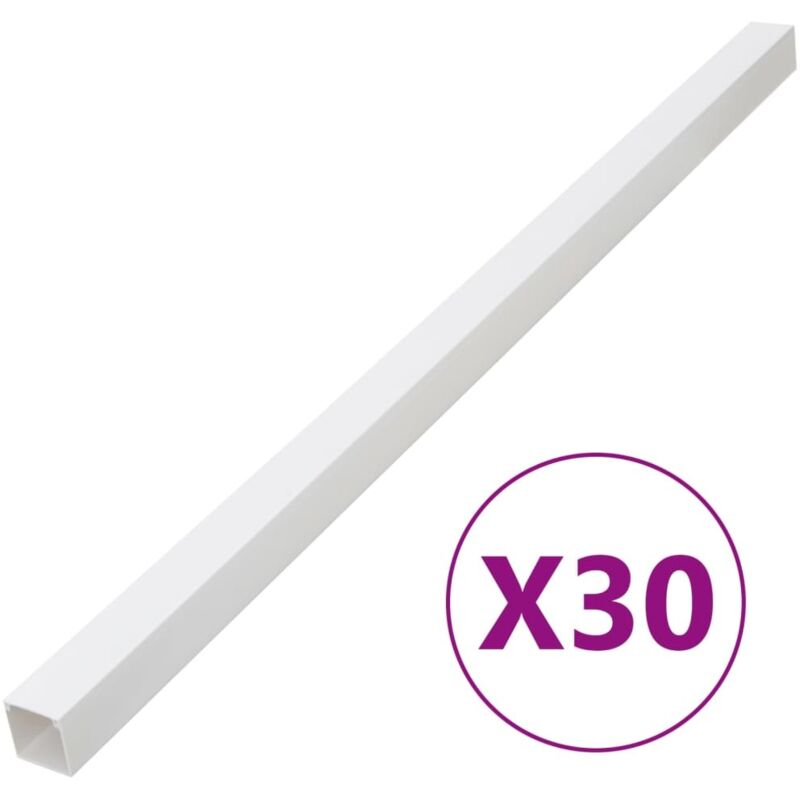 Installationsrohre 33x33 Mm 30 M Pvc Vidaxl