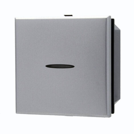 Plaque Compatible Avec Bticino Axolute, Style Verre En Cristal (6 Modules/ Places, Blanc