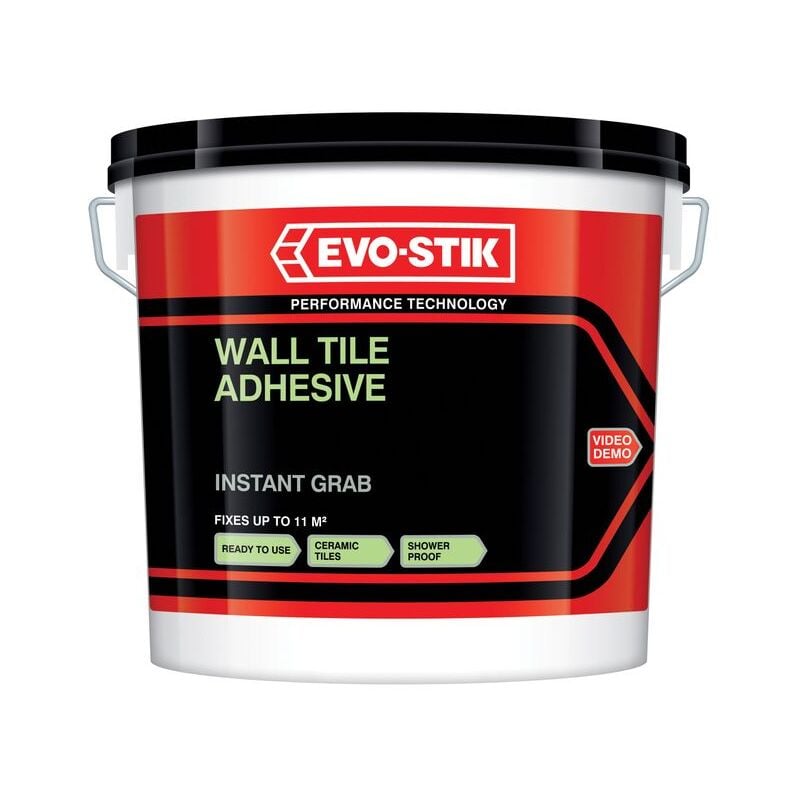 Instant Grab Wall Tile Adhesive 2.5 Litre - Evo-stik