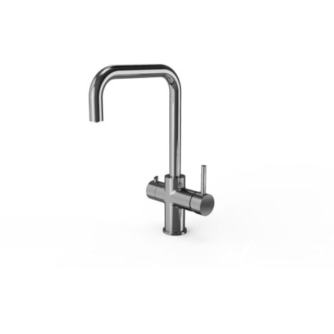 Instant Hot Boiling Water Tap 4 in 1 Kitchen Mixer Chrome Finish Ellsi