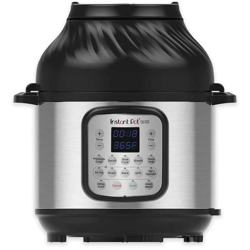 Image of Duo Crisp + Hot Air Fryer 11-in-1 Electric Multi-Cooker 5.7 l - Pressure Cooker, Air Fryer, Slow Cooker, Steamer, Sous Vide Device, Dehydrator with