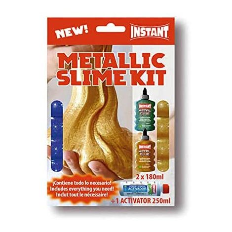 Instant Slime Kit Metallic - 2 Metal Glue 180ml + Activador 250ml - 18961