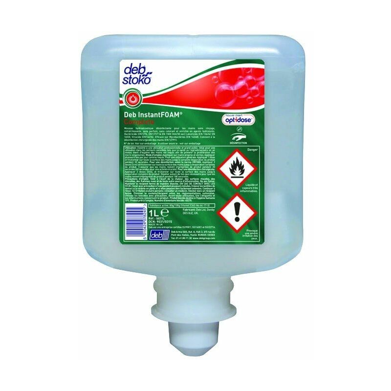 Instantfoam alcomouss hydroalcoolique / 6x1l - scj IAF1000ML - savons et gels pour les mains - sc johnson