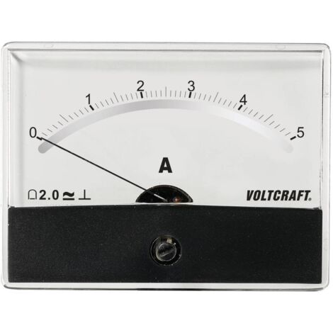 INSTRUMENT DE MESURE ANALOGIQUE À ENCASTRER AM-86X65/5A/DC VOLTCRAFT