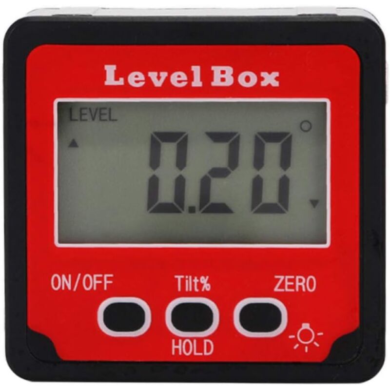 Instrument de mesure d'inclinaison électronique magnétique - Règle à angle élevé - Inclinomètre - Règle horizontale - Instrumentation d'amélioration