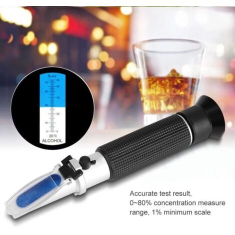 Instrument de mesure électronique d'équipement de compteur de l'alcool 0-80% professionnel HB066