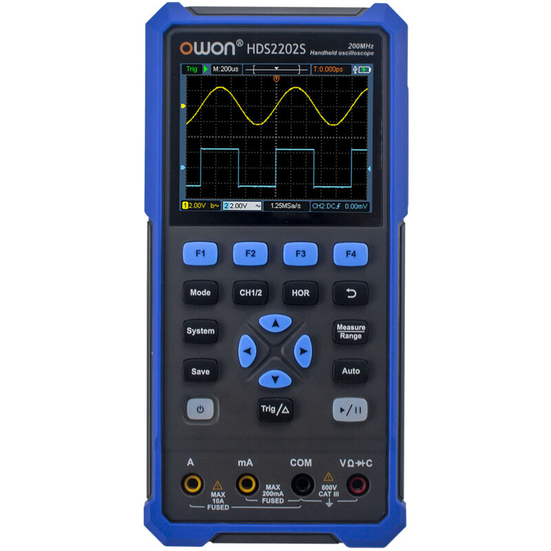 Instrument trois-en-un, oscilloscope + générateur de signal + multimètre, bande passante 200 MHz, véritable rms 20 000 points, oscilloscope portable
