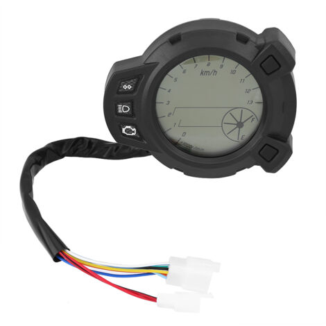 Instruments de moto Compteur de vitesse LCD Compteur kilométrique Tachymètre pour Yamaha BMS125 Compteur 7 couleurs
