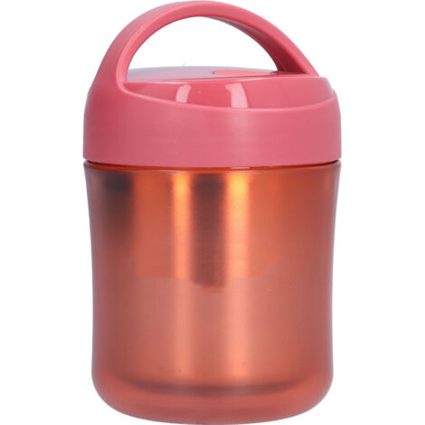 Insulated Food Jar 500ml 304 Stainless Steel Silicone Waterproof Keep Warm Lunch Box for SoupRed