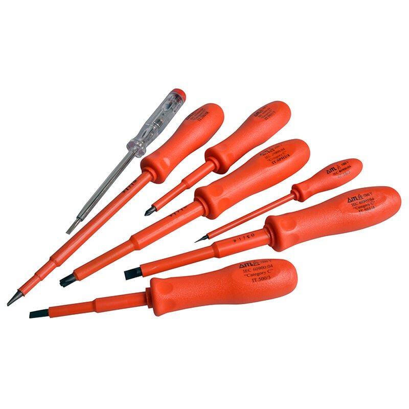 TBC - itl Insulated UKC-02100 Insulated Screwdriver Set of 7 ITL02100