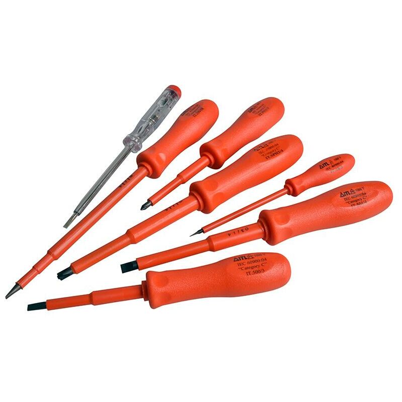 ITL Insulated UKC-02100 Insulated Screwdriver Set of 7 ITL02100