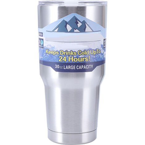 Insulated Tumbler 30oz Drink Cup Stainless Steel with Lid for Sports Camping Picnic Silver