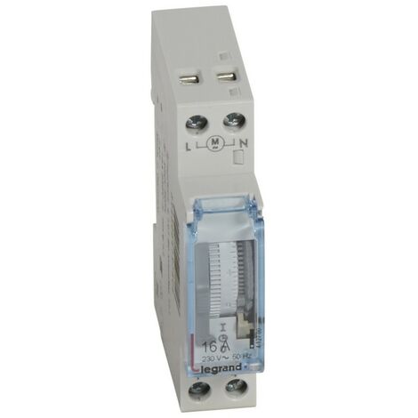 Interruptor horario 16A Analogico sin reserva 1 módulo Legrand 412780