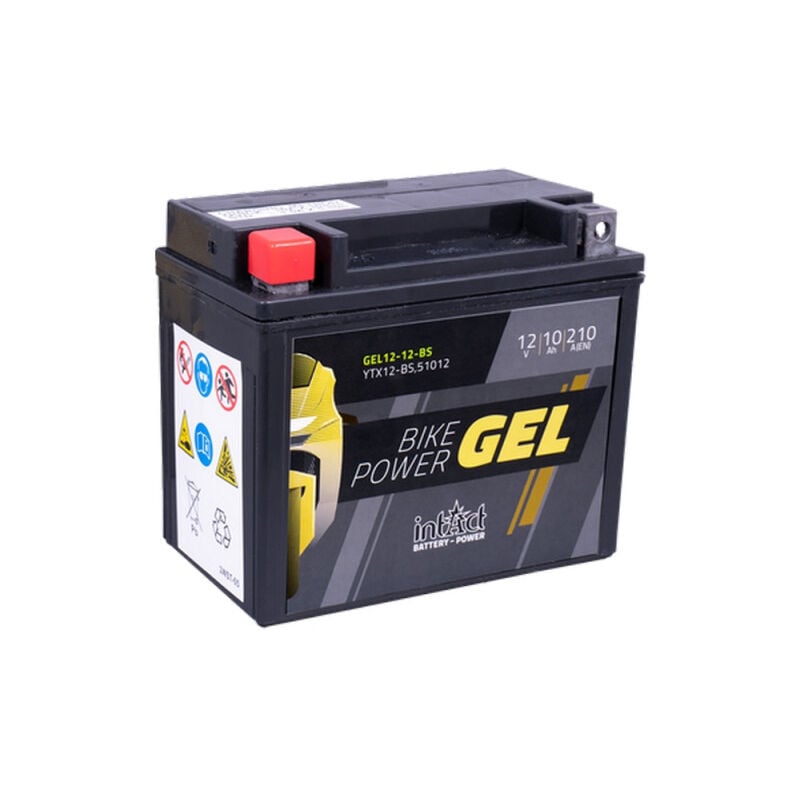 Intact - Batterie moto power Bike gel YTX12-BS 12v 10ah 210A