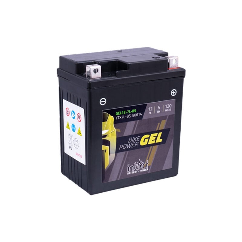Intact - Batterie moto power Bike gel YTX7L-BS 12v 6ah 120A