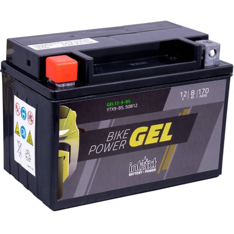 Intact - Batterie moto power Bike gel YTX9-BS 12v 8ah 170A