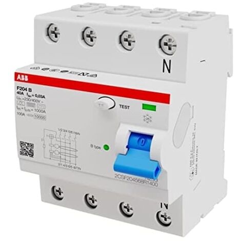 INT.DIF.F204B-40/0,03 4P 40 B 30MA 2CSF204 ABB 2CSF204568R1400