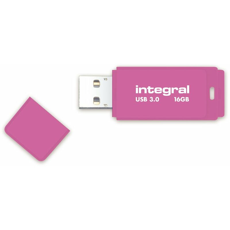 Image of Integral 16GB USB3.0 DRIVE NEON PINK UP TO R-80 W-10 MBS unità flash USB USB tipo A 3.2 Gen 1 (3.1 Gen 1) Rosa
