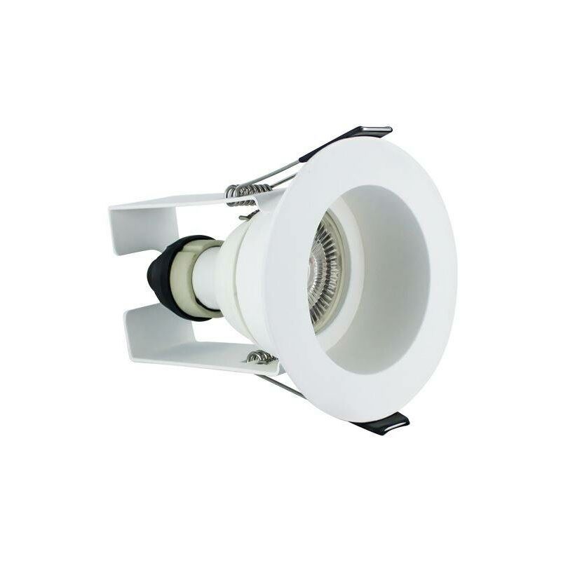 

Integral - Foco empotrable con clasificación de fuego LED, protector de aislamiento blanco empotrado / soporte GU10 blanco IP65