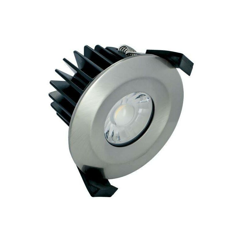 

Integral - Foco empotrable empotrable con clasificación de fuego LED IP65 10W 4000K 850lm Bisel regulable Níquel satinado IP65