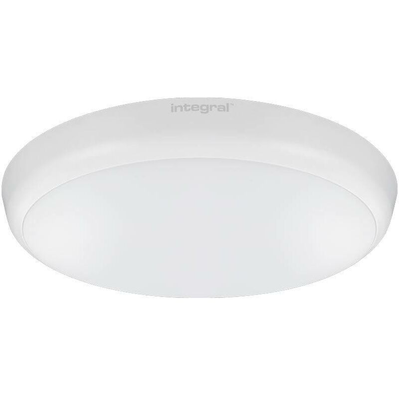 

Integral - Luz LED para techo / pared empotrada 12W 4000K 1056lm 10% Sensor de microondas en espera Blanco mate IP54