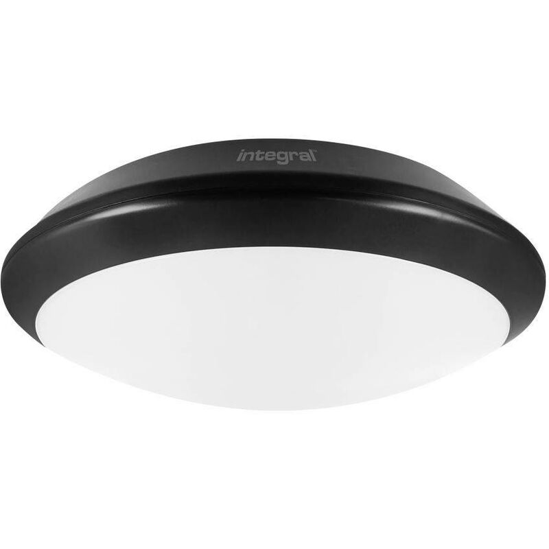 

Integral - Mamparo LED para plafón empotrado 24W 4000K 2400lm IK10 Emergencia 3hr Negro Mate IP66