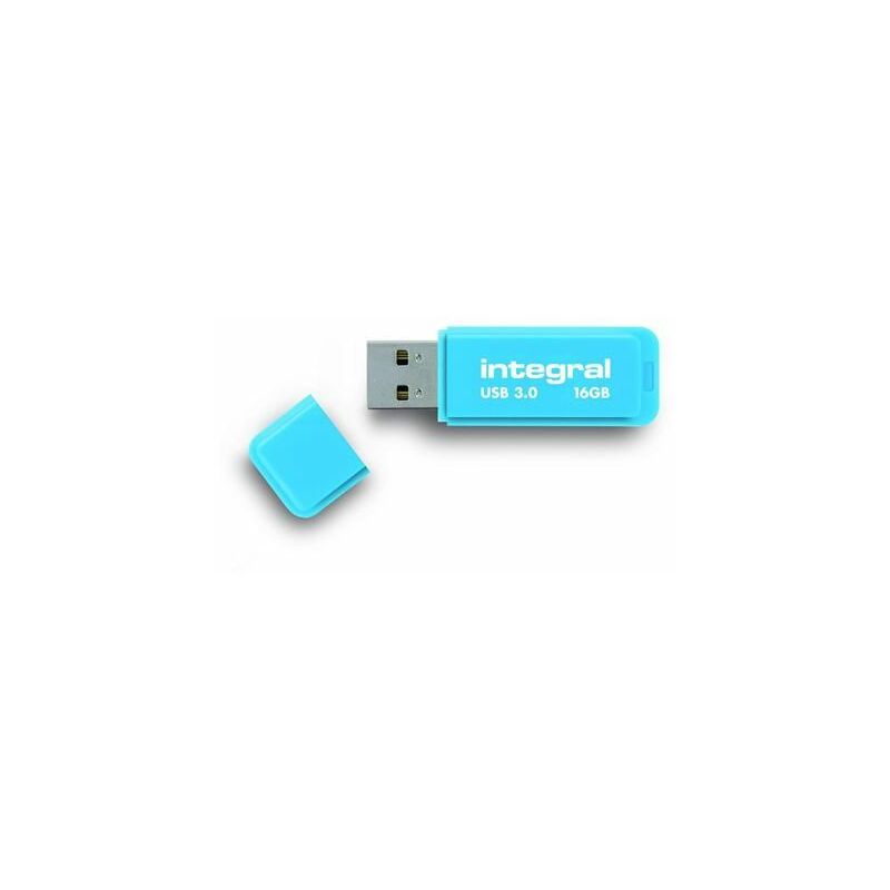 

16GB USB3.0 DRIVE NEON BLUE UP TO R-80 W-10 MBS unidad flash USB USB tipo A 3.2 Gen 1 (3.1 Gen 1) Azul - Integral