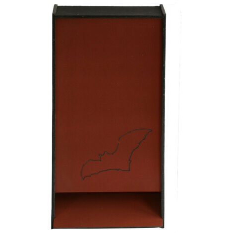 Integrated Eco Crevice Bat Box - Recycled LDPE Plastic/Wood - L10.5 x W21.5 x H44 cm - Brick