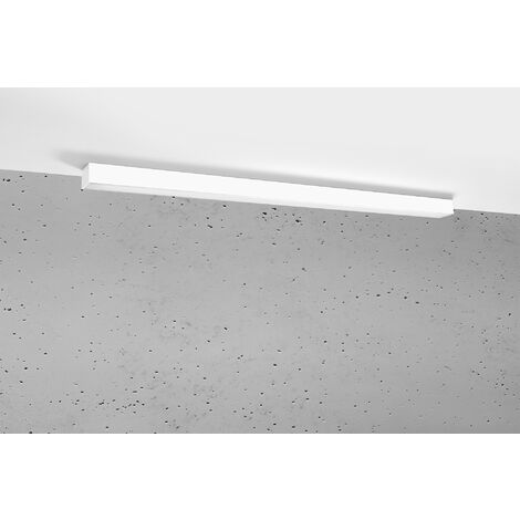 Integrated LED Flush Wall Lights White 115cm 4000K Integrierte LED-Wandleuchten Weiß 115cm 4000K