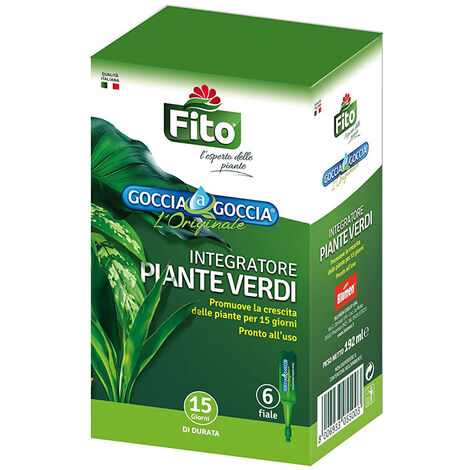 INTEGRATORE PER PIANTE VERDI FITO GOCCIA A GOCCIA 6X32ML