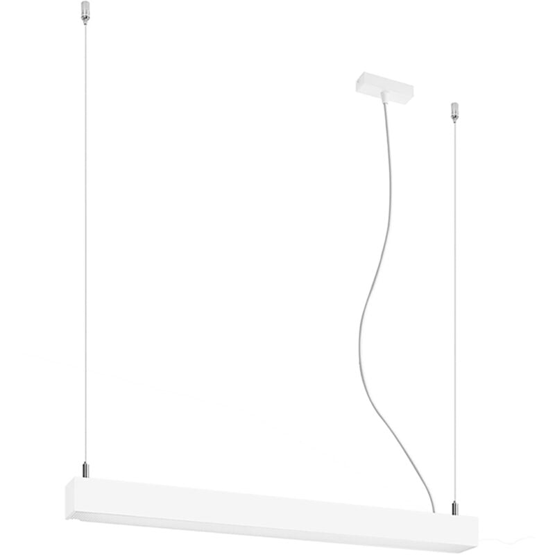 Image of Sollux - lighting Lampada a sospensione lineare a barra dritta a led da 65 cm integrata bianca 4000K Lampada a sospensione de barra recta lineal led