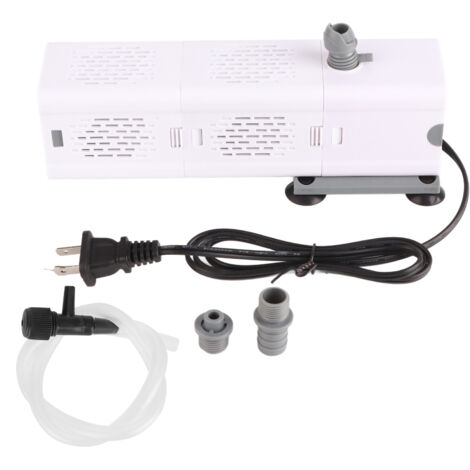 Integrierter 15-W-Aquarienfilter – Kunststoff – 7 x 6,5 x 22,7 cm – 4-in-1-Filtration und Sauerstoffanreicherung