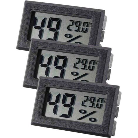 Integriertes digitales Thermometer und Hygrometer, Mini-Elektronikgerät für Tiergehege. Präzise und kompakt.