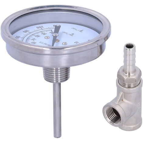 Integriertes Edelstahlthermometer für fließende Flüssigkeiten – für den Außenbereich