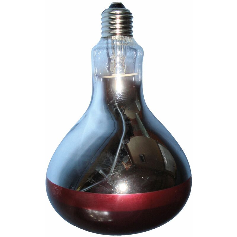 Hard Glass Infra-Red Bulb Ruby - 150 w - 630150 - Intelec