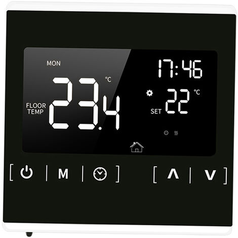 Inteligente reloj despertador digital con la fecha y boton Snooze de la temperatura en la cima con pilas del rectangulo Reloj de mesa con luz de noche, blanco