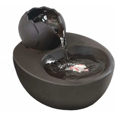 Intelligent Cat Fontaine à eau en céramique pour animaux domestiques et chats Distributeur d'eau électrique Quiet Fournitures Pour animaux (Nior)