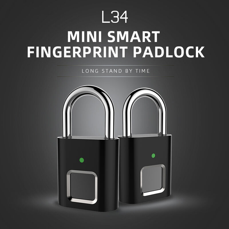 intelligent lock keyless fingerprint USB rechargeable Padlock theft security lock for the lock devices Mohoo