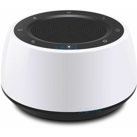 Intelligent white noise machine, 16 natural sounds, memory function, adjustable timer, sleep instrument night light