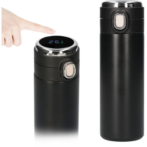 Intelligente, isolierte 420-ml-Trinkflasche mit Echtzeit-Temperaturanzeige, LED-Touchscreen und Edelstahl-Reiseglas.