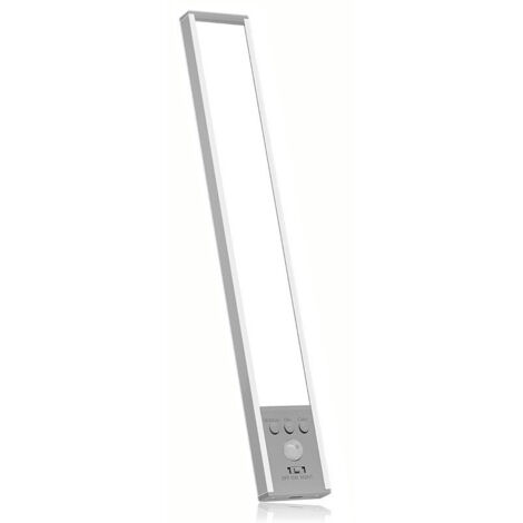 Intelligente LED-Lampe mit Bewegungssensor, schaltet sich automatisch ein, wenn sich eine Person nähert, über USB wiederaufladbar, Stimmungs- und Nachtlicht, 40 cm – 1800 lm deng  ALOVEZ
