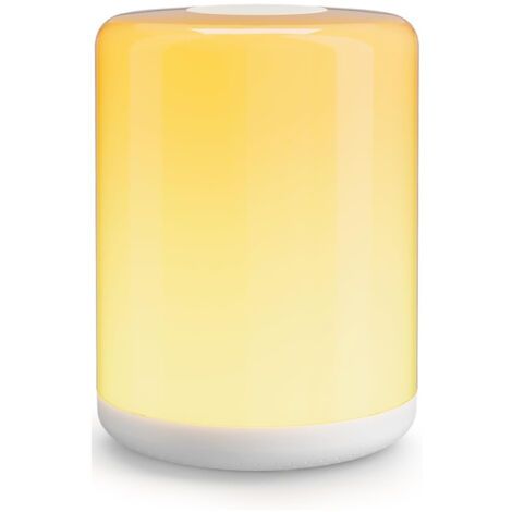 Intelligente Nachttischlampe, Stimmungsleuchte kompatibel mit Apple HomeKit, Alexa und Google Home, dimmbares RGBWW-LED-Nachtlicht mit Sprachsteuerung und Fernbedienung