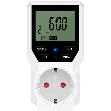 Intelligente programmierbare Steckdose für Elektrogeräte, präzises Steuergerät, Restzeitanzeige, Timer-Modus, Timer