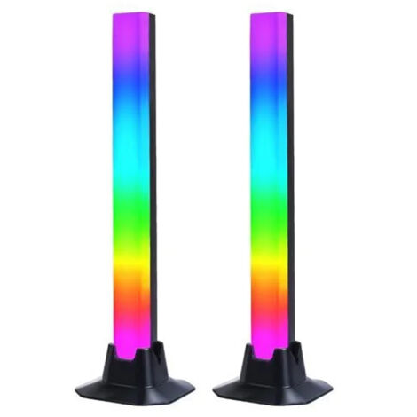 Intelligente RGB-LED-Gaming-Lampe mit vielfältigen Lichteffekten und Musik, Ambientebeleuchtung für Gaming, TV, PC, Partys und Dekoration