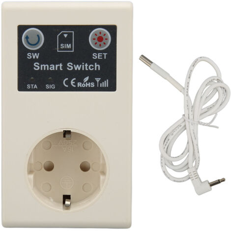 Intelligente Steckdose mit Fernsteuerung per Anruf/SMS, Schalter für Beleuchtung und Haushaltsgeräte, EU-Stecker 110–250 V