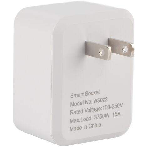 Intelligente Steckdose mit Timer, WLAN, Bluetooth, 15 A, 100–250 V, Multifunktions-Konverterstecker