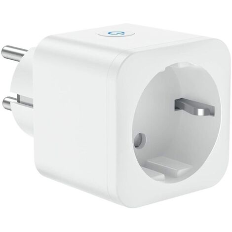 Intelligente WLAN-Steckdose, 16 A 3680 W, kompatibel mit Alexa und Google Home, mit Sprachsteuerung und Fernbedienung, Timer-Steckdose mit Timer-Funktion (1 Stück)